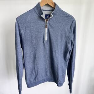 Johnnie-O Sully Quarter Zip Knit Pullover Golf Sweater‎ Adrift Blue Sz Small